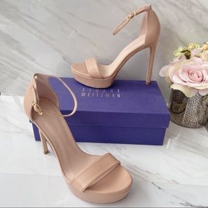 Stuart Weitzman Ankle Strap Platform Heel